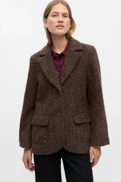 Celina L/S LO Jakke - Seal Brown