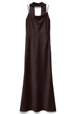 Cenia Singlet Scarf Ankelkjole - Chocolate Torte