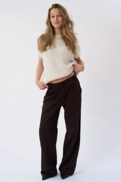 Chloe Kortærmet Strik - Off White