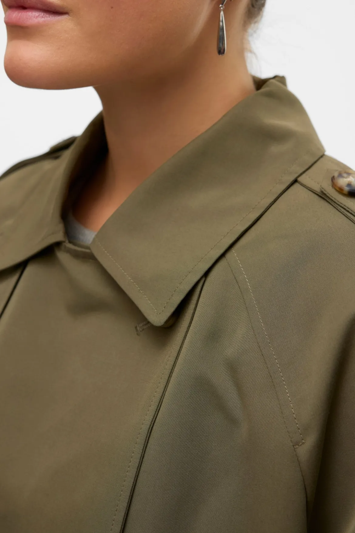 Chloe Short Trenchcoat - Kalamata