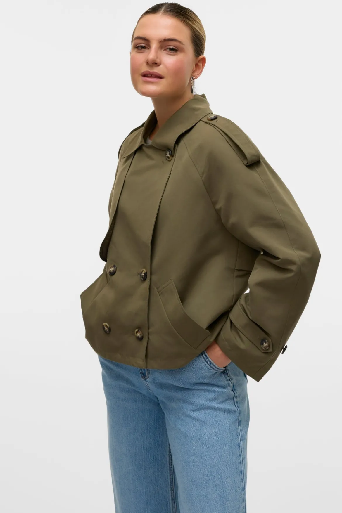 Chloe Short Trenchcoat - Kalamata