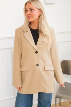 Claire Oversized Blazer - Beige