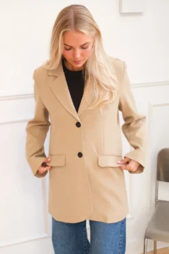 Claire Oversized Blazer - Beige