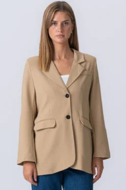 Claire Oversized Blazer - Beige