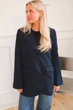 Claire Oversized Blazer - Navy