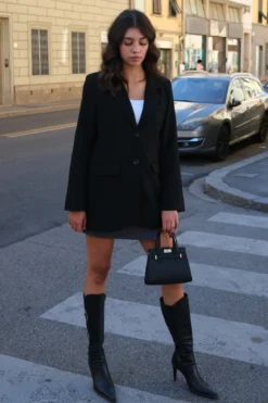 Claire Oversized Blazer - Sort