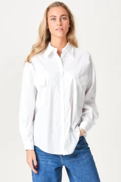 Clara Oversize Skjorte - Hvid