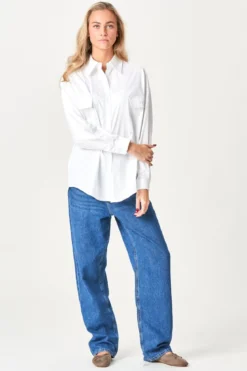 Clara Oversize Skjorte - Hvid