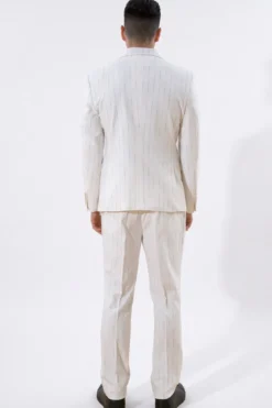Classic Blazer - White Pinstripe