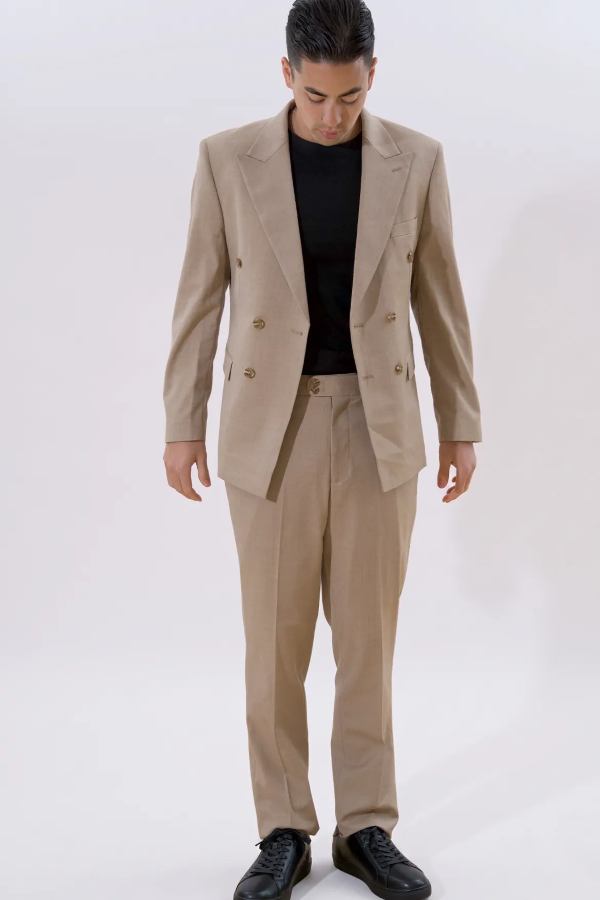 Classic Pants - Beige Melange