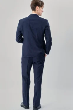 Classic Pants - Navy Nålestribet