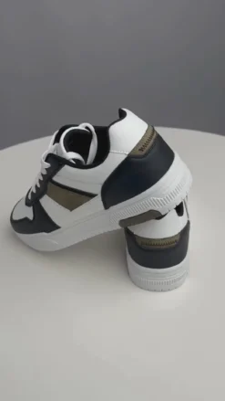 Classic Sneaker - White/Black/Khaki