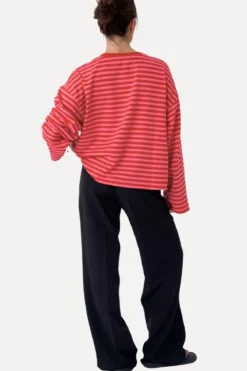 Cleo Bluse - Rød/Pink