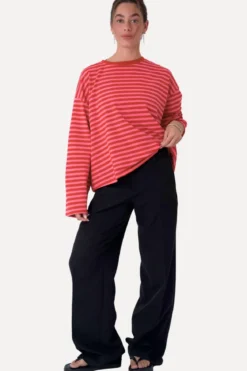 Cleo Bluse - Rød/Pink