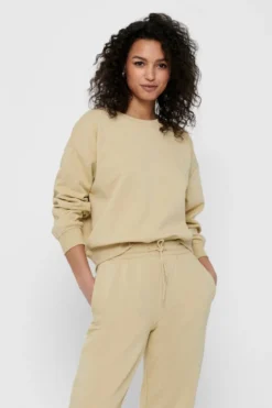 Comfy crewneck - Sandfarvet