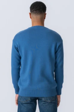 Crewneck Knit Sweater - Blå