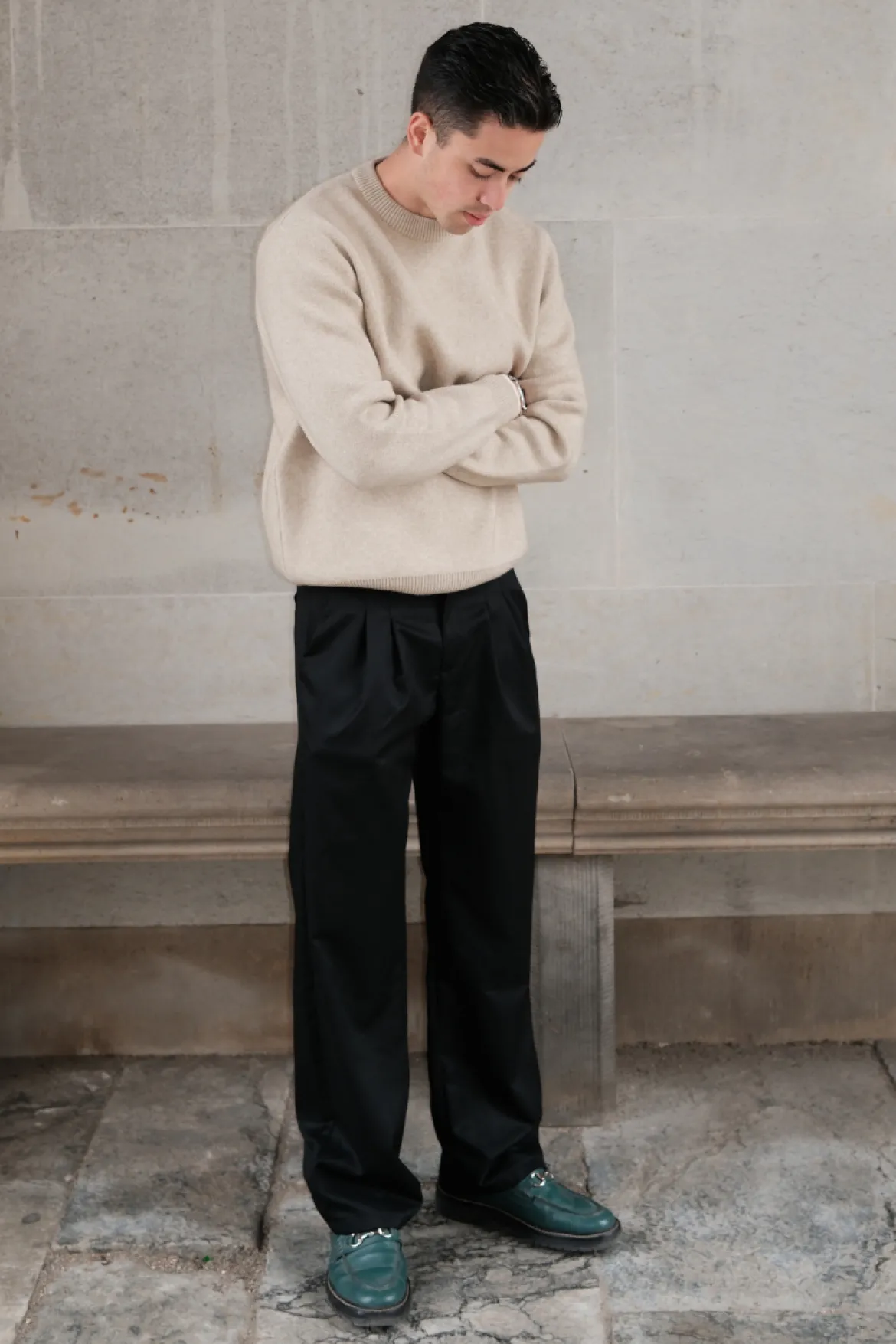 Crewneck Sweater - Beige