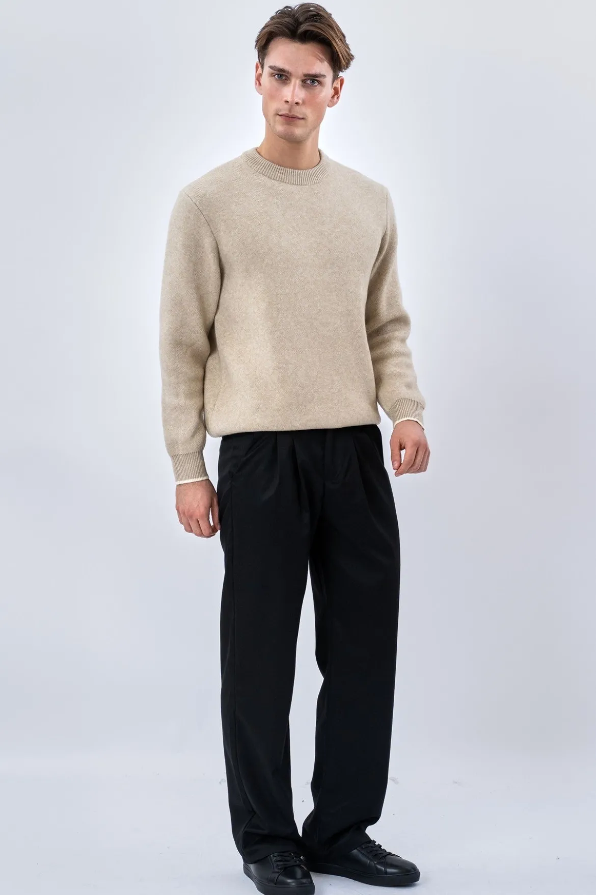 Crewneck Sweater - Beige
