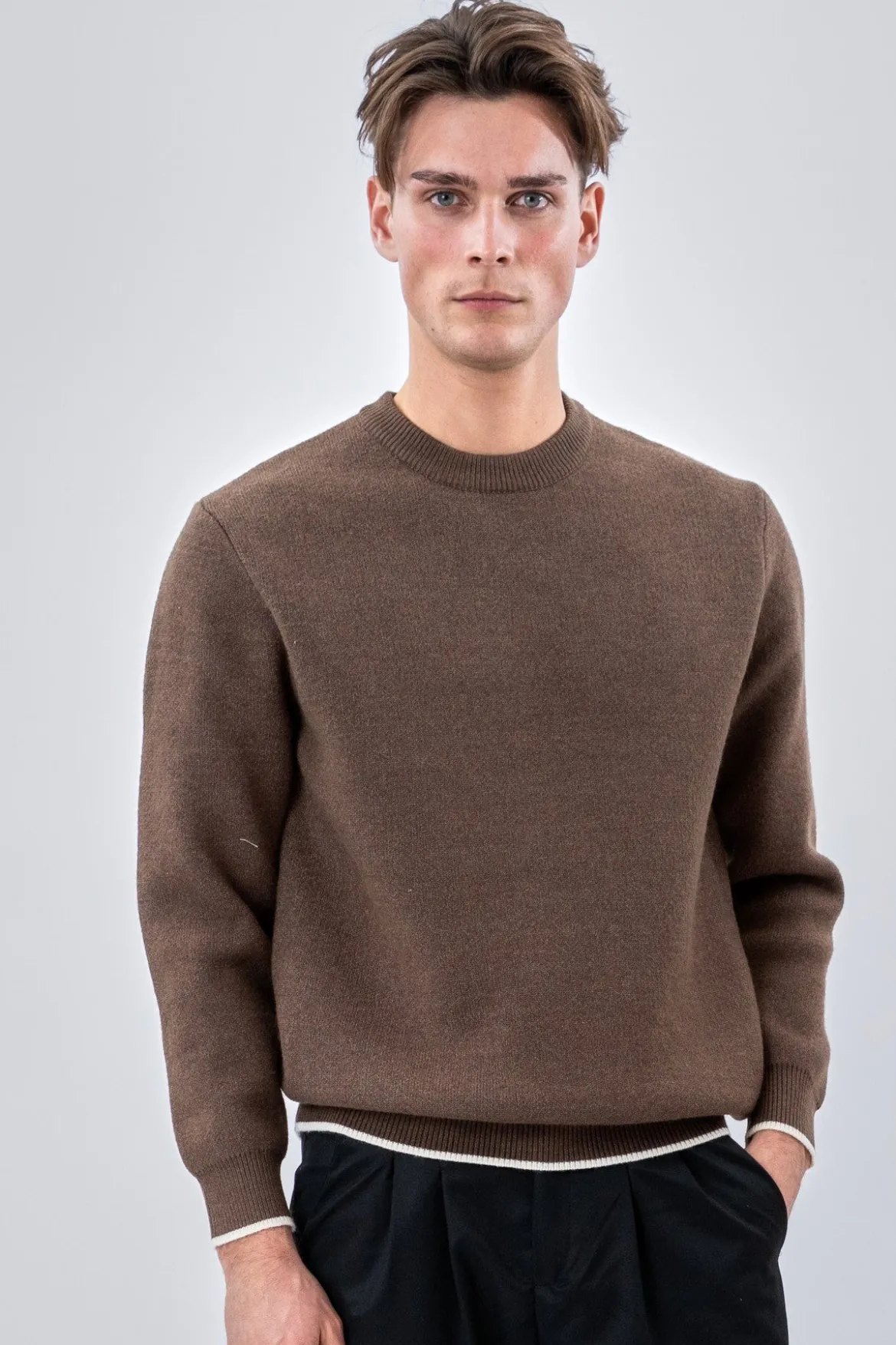 Crewneck Sweater - Brun