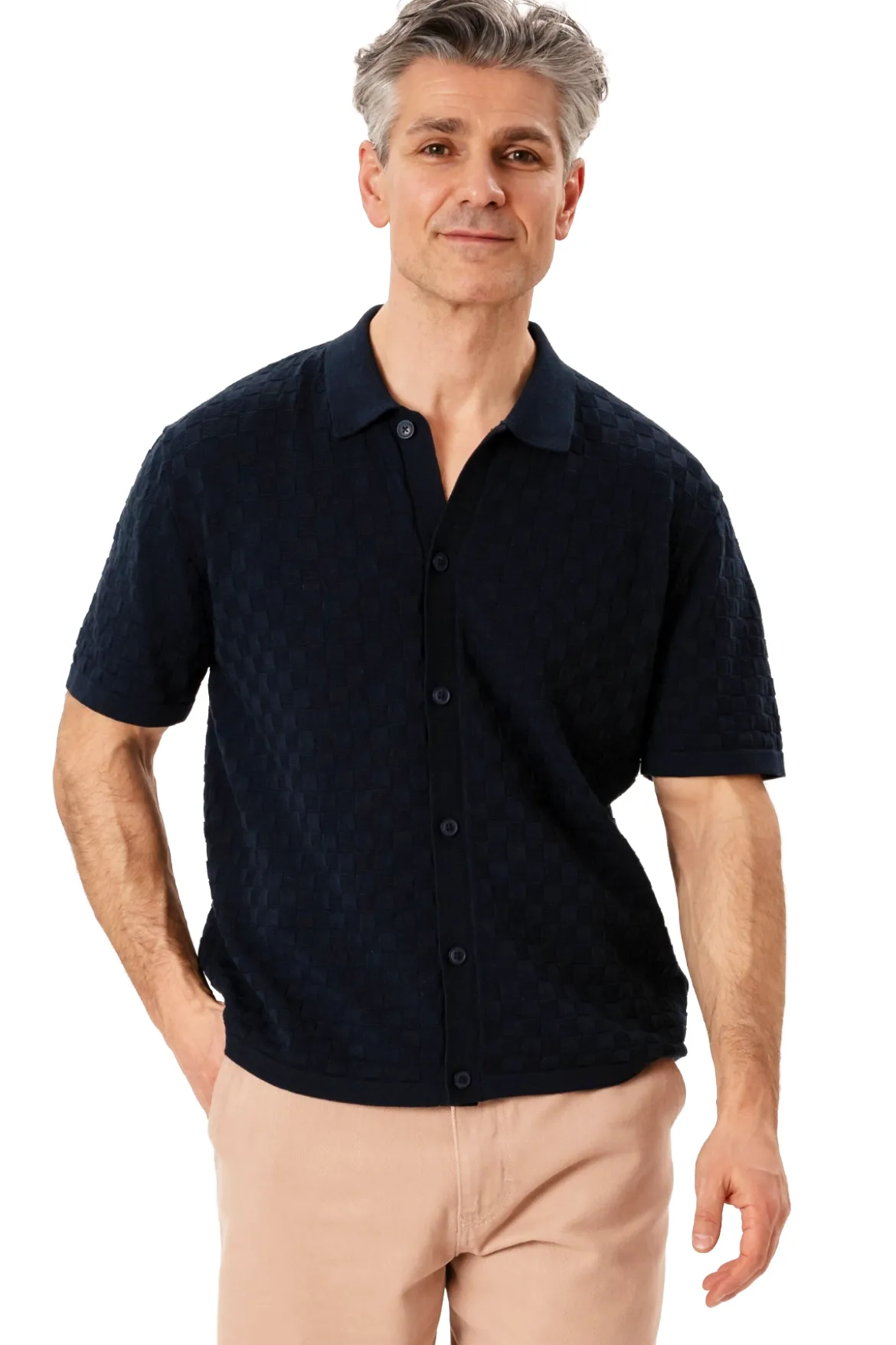 Darin Strik Polo - Navy
