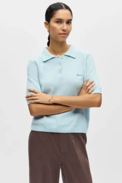 Debbie Strik Polo - Winter Sky Melange
