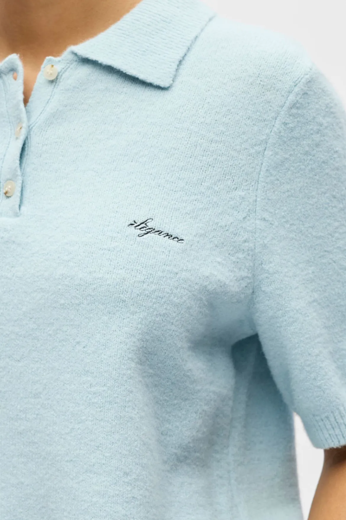 Debbie Strik Polo - Winter Sky Melange