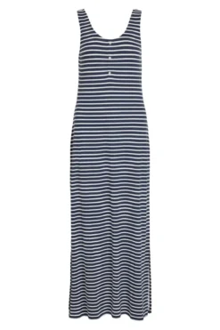 Dell Maxi Kjole - Navy Blazer/Sne Hvid