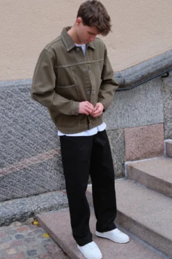 Denim Jakke - Khaki