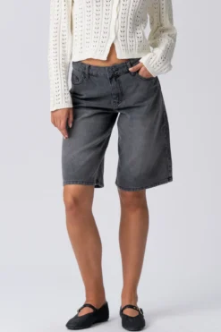 Denim Jorts - Black Denim