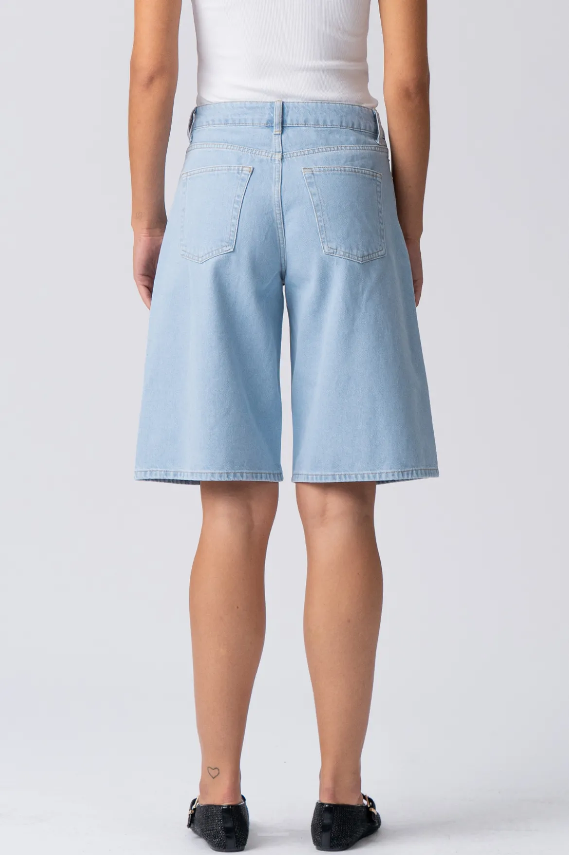 Denim Jorts - Light Blue Denim
