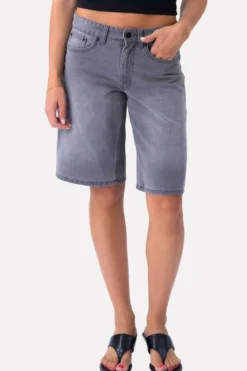 Denim Shorts - Grå