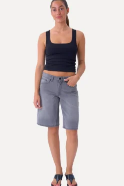 Denim Shorts - Grå
