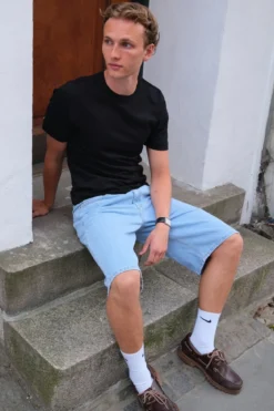 Denim Shorts Loose - Lyseblå