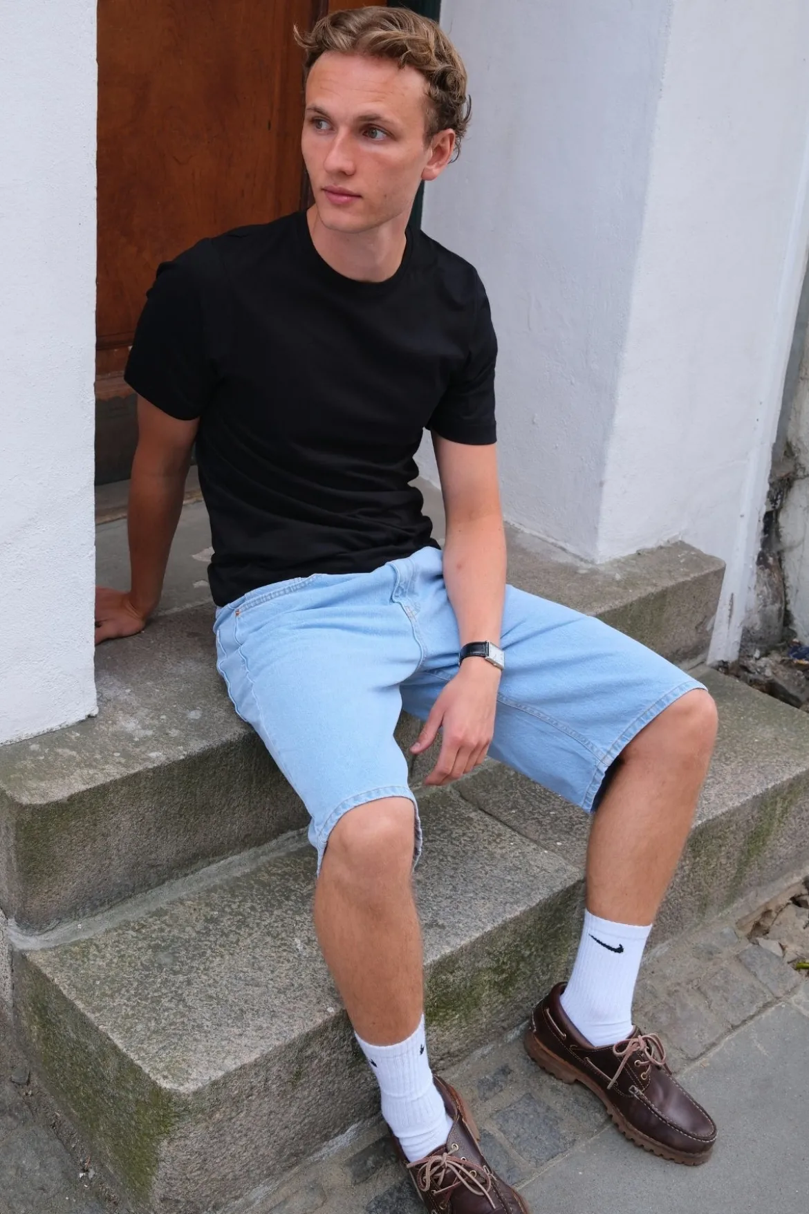 Denim Shorts Loose - Lyseblå
