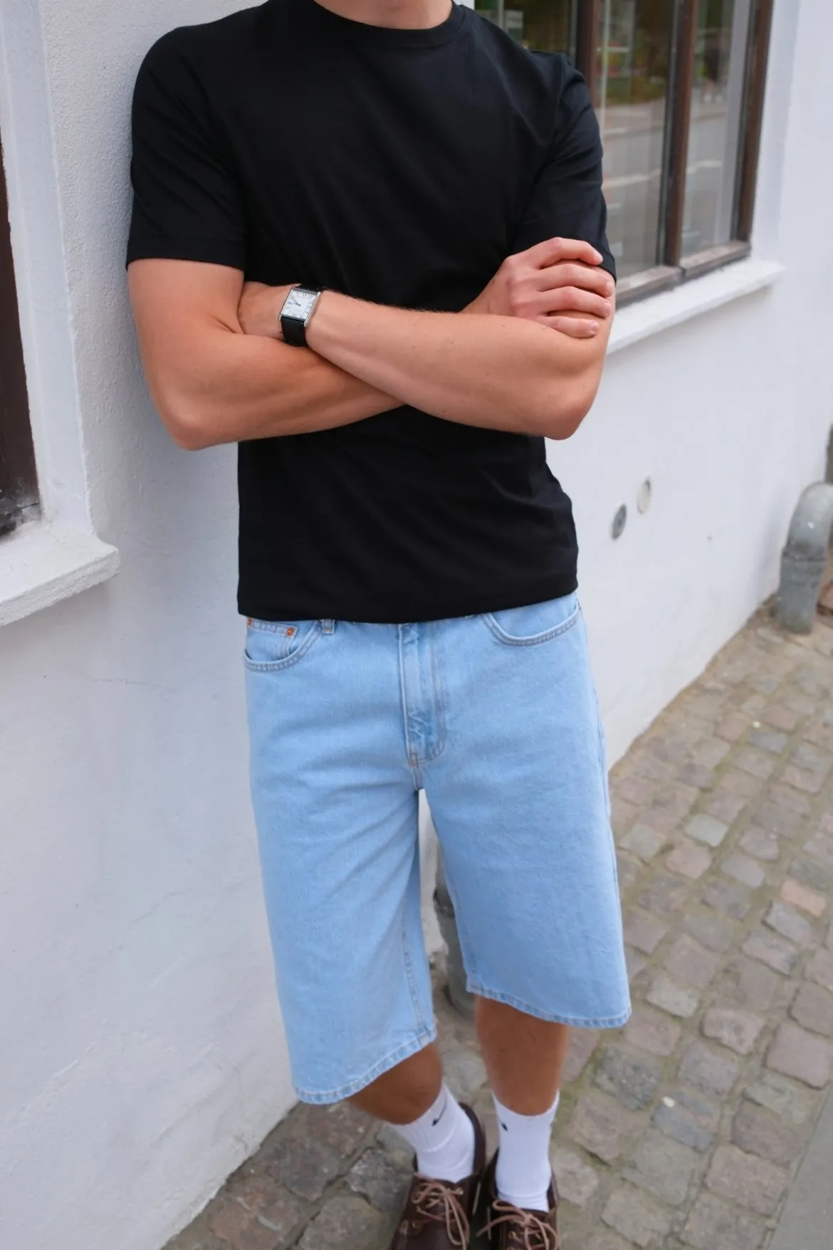 Denim Shorts Loose - Lyseblå