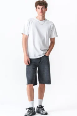 Denim Shorts Loose - Sort