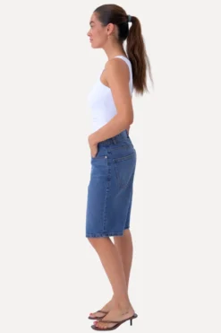 Denim Shorts - Medium Blue Denim
