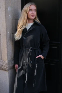 Denim Trenchcoat - Antracit