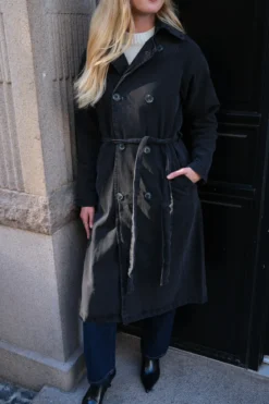 Denim Trenchcoat - Antracit