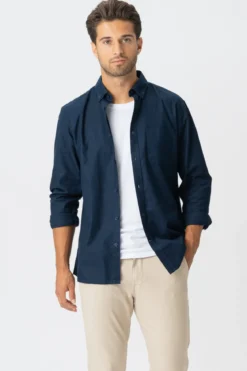 Den Originale Performance Oxford Skjorte - Navy