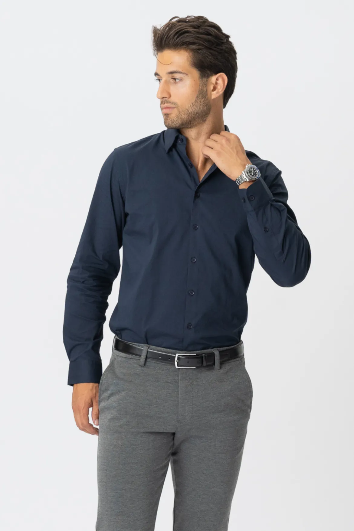 Den Originale Performance Skjorte - Navy