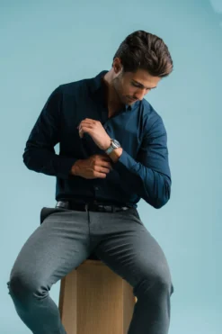 Den Originale Performance Skjorte - Navy