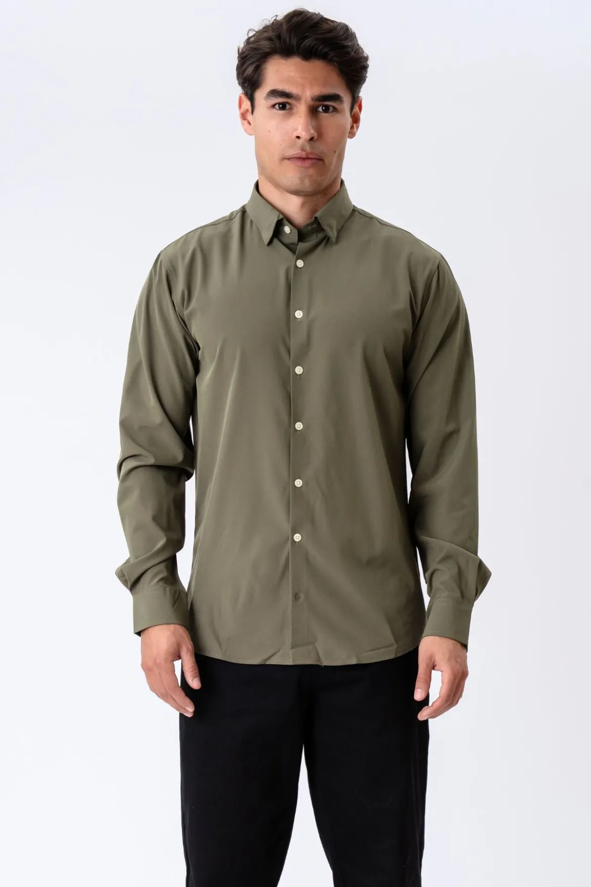 Den Originale Premium Performance Skjorte - Olive