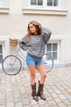 De Originale Performance Denim Shorts - Medium Blå Denim (Kvinde)