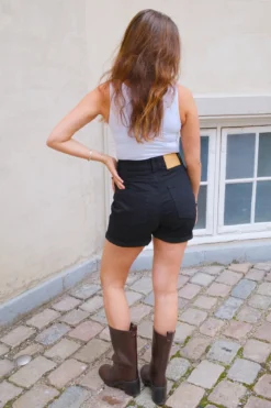 De Originale Performance Denim Shorts - Sort Denim (Kvinde)