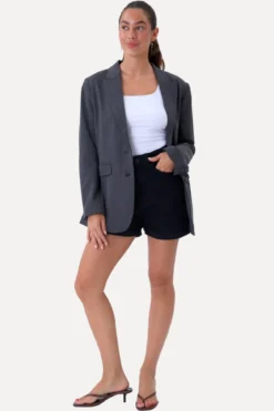 De Originale Performance Denim Shorts - Sort Denim (Kvinde)