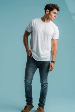 De Originale Performance Jeans (Slim) - Grå Denim