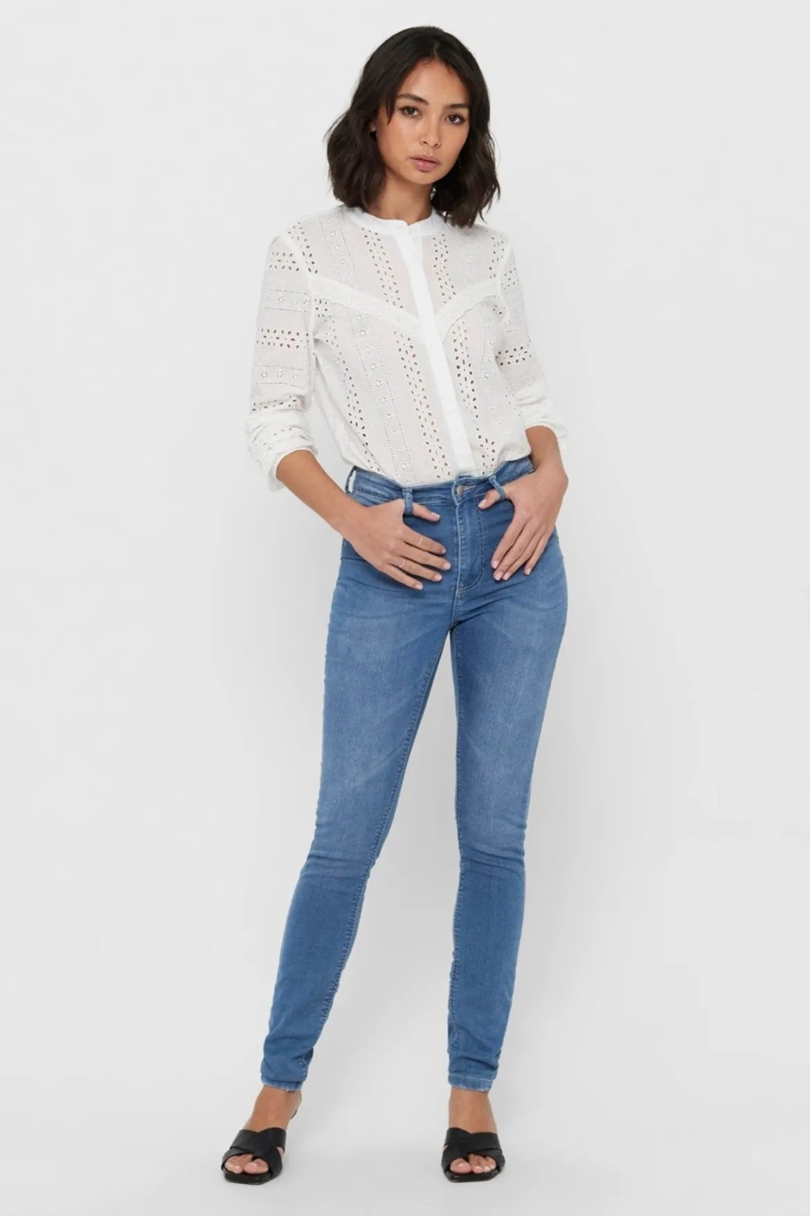 De Originale Performance Jeans - Lyseblå (high waist)