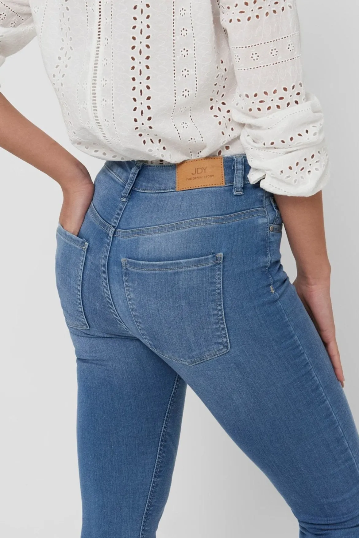 De Originale Performance Jeans - Lyseblå (high waist)