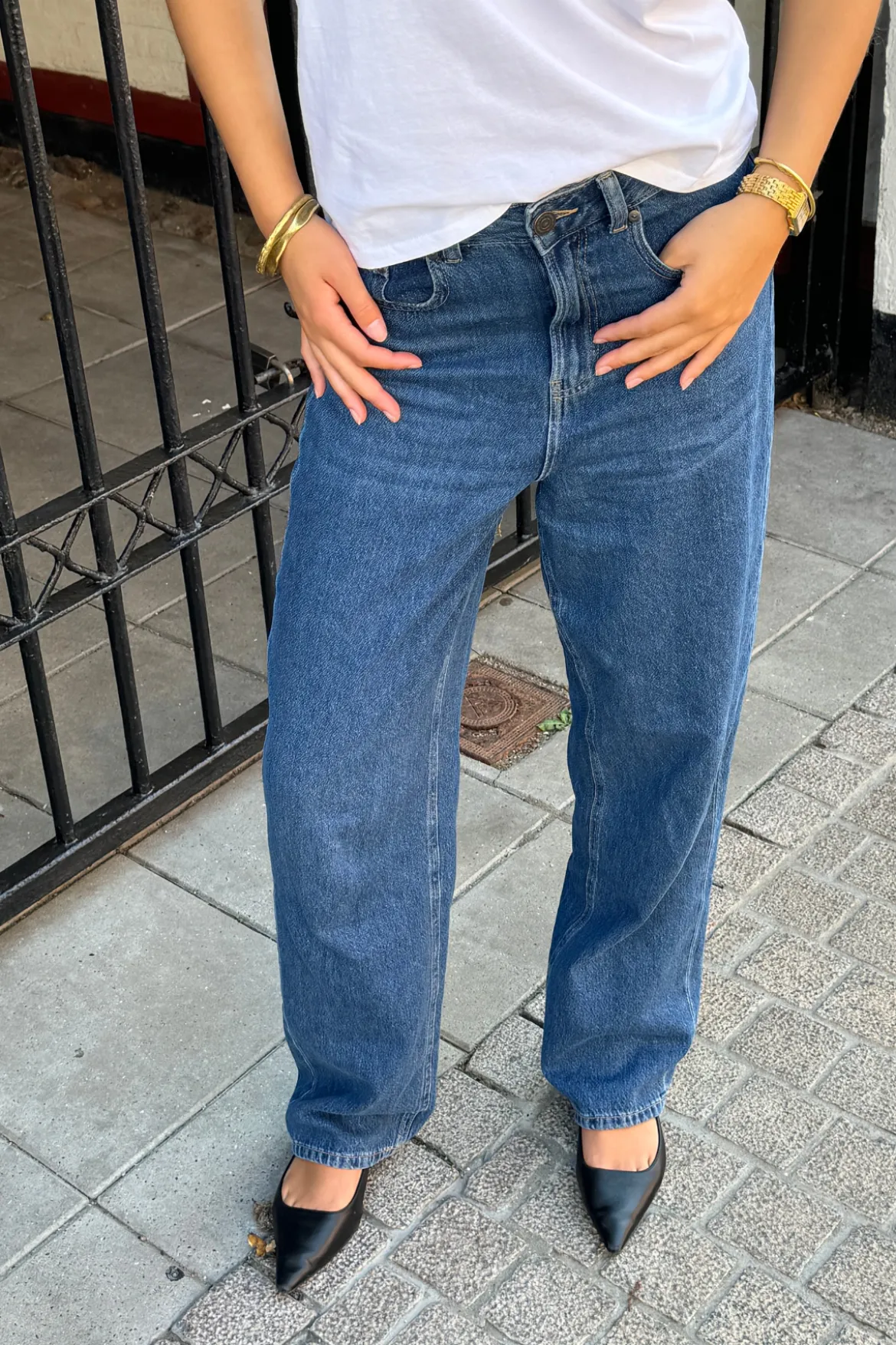 De Originale Performance Loose Jeans - Medium Blue Denim